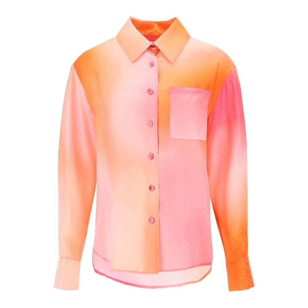 Art dealer charlie shirt in jacquard silk